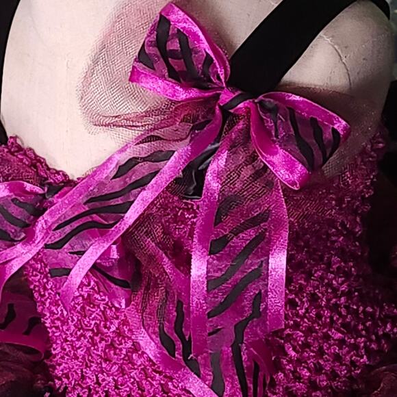 BLACK FRIDAY SALE Toddler Animal Print Tutu Dress & Hair Clip Sz.12 Mo. - 2T NWT - Picture 11 of 16